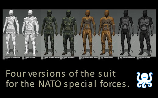 地面と同じ模様になれるArma 3のOctocmo Suit MOD