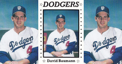 David Baumann 1990 Great Falls Dodgers card
