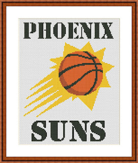 Phoenix Suns easy cross stitch designs - Tango Stitch