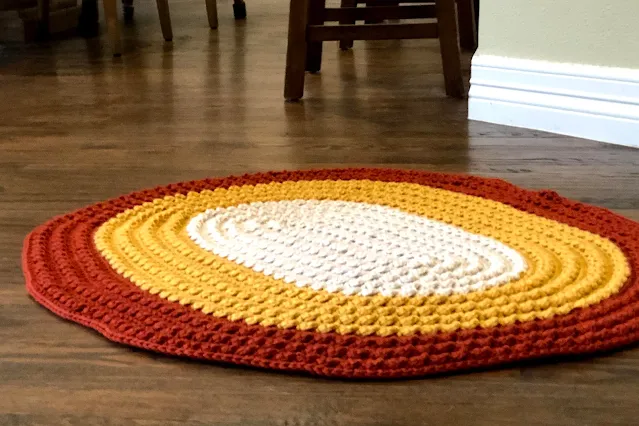 The Cable Stitch Oval Rug