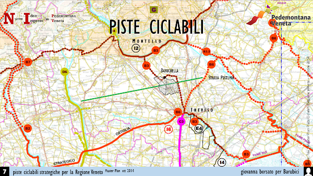 Master Plan Piste ciclabili Regione Veneto - Particolare Baruchella