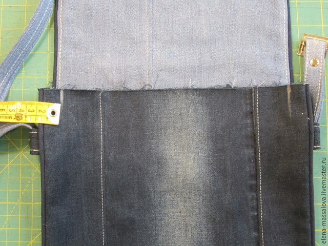Bag of Old Jeans. Photo Sewing Tutorial.
