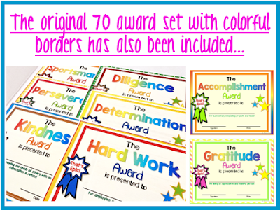 Character Education Awards and Posters