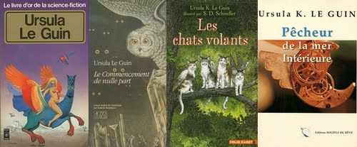 Livre d'or / Commencement de nulle part / Chats volants / Pêcheur de la mer intérieur - Couvertures