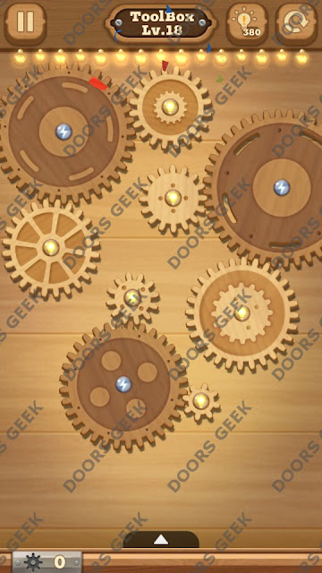 Fix it: Gear Puzzle [ToolBox] Level 18 Solution, Cheats, Walkthrough for Android, iPhone, iPad and iPod