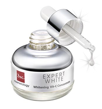 BSC EXPERT WHITE VIT-C CONCENTRATE ANTI – POLLUTION PLUS เอสเซนส์วิตามินซีเข้มข้น เป็นอนุพันธุ์วิตามินซี“3-O-Ethyl Ascorbic Acid” เอททิล แอสคอบิค เอซิด ซึ่งมีประสิทธิภาพสูง