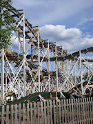 At one point in the roller coaster's history, a maintenance worker was . (lakemont park roller coaster)