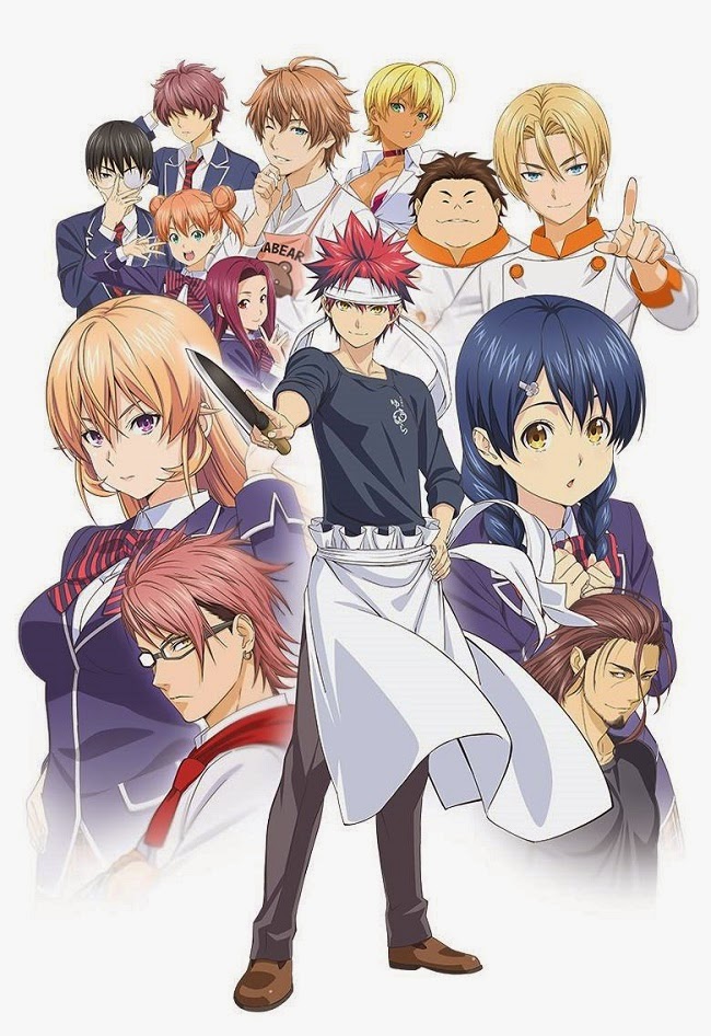 Anime Shokugeki no Soma segundo anuncio para televisión