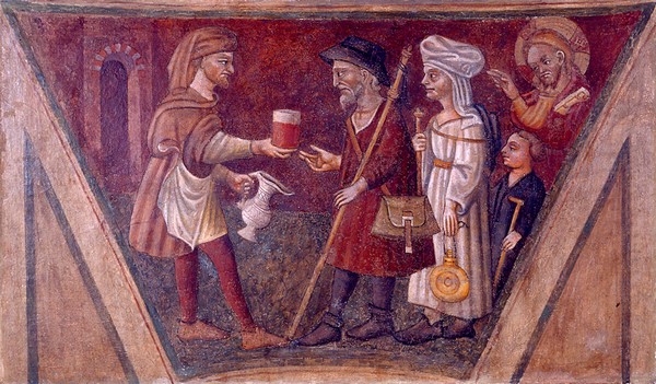 Opere di Misericordia - 1440 - 1460 - Affresco Ambito Parmense - Galleria Nazionale di Parma - Palazzo della Pilotta