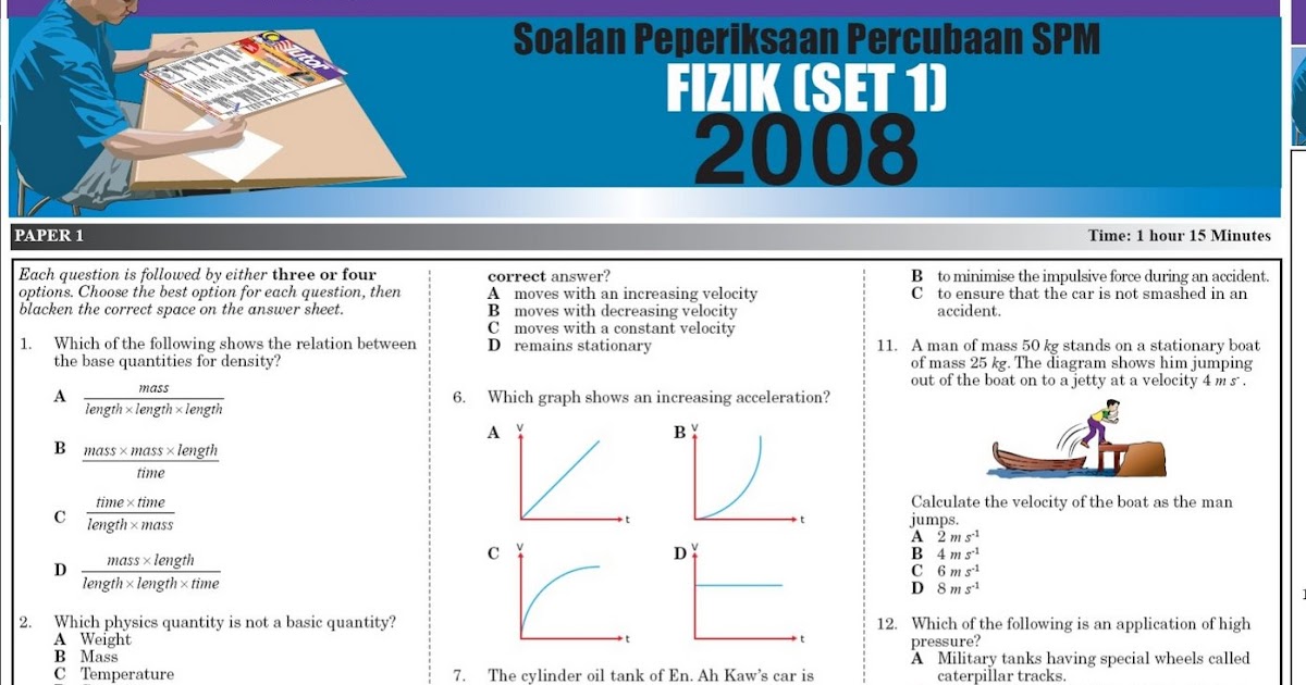 Koleksi soalan PMR dan SPM akhbar harian Moz@c: Fizik SPM 