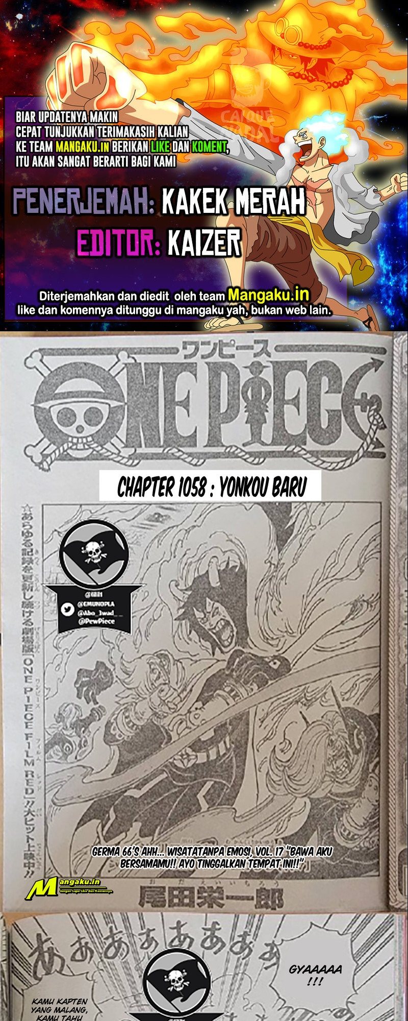 Manga One Piece Chapter 1058 Bahasa Indonesia LQ