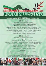 Solidariedade ao povo palestino