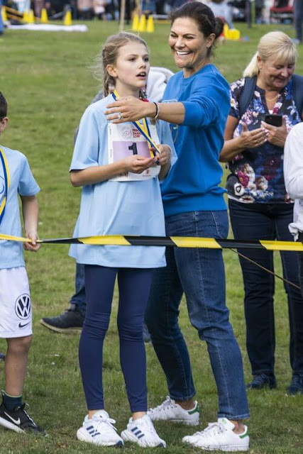 Crown Princess Victoria, Prince Daniel, Princess Estelle and Prince Oscar attended Race Day 2022