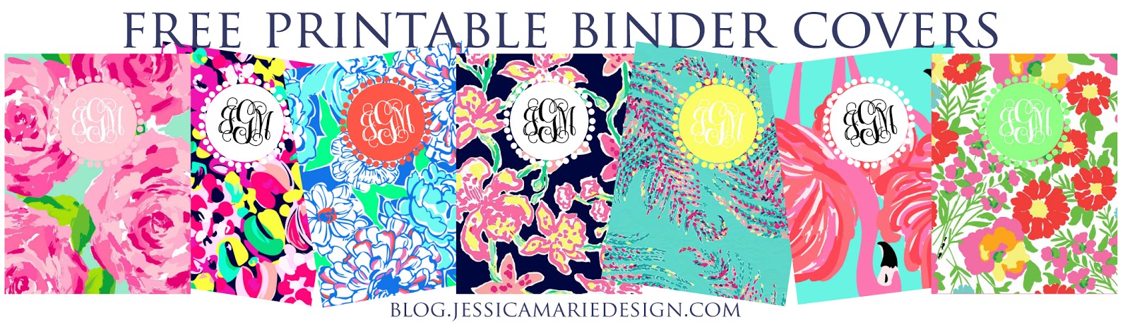 Jessica Marie Design Blog: Preppy Printable Binder Covers