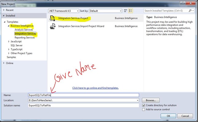 SSISCreate_Project_Indiandotnet