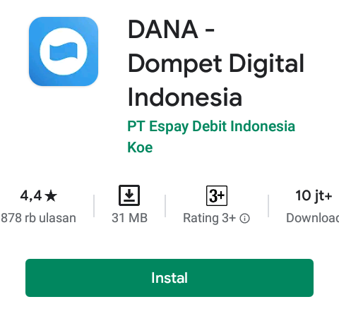 Dana, Dompet Digital (e-Wallet) untuk Berbagai Transaksi  Non-Tunai dan Non-Kartu
