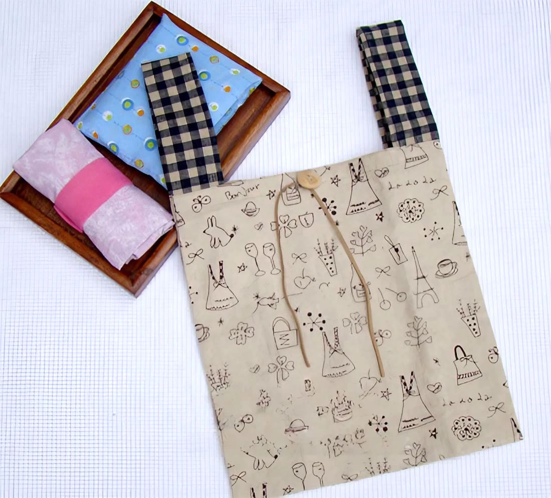 DIY Fabric Shopping Bag ~ Free-Tutorial.net