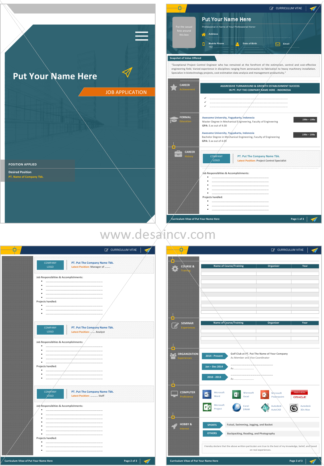 Desain CV Kreatif: Contoh Surat Lamaran Kerja