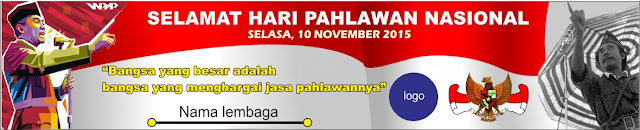 Contoh Spanduk Hari Pahlawan 2015