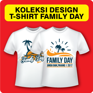  Design Baju T Shirt Family Day Printing Baju Murah 