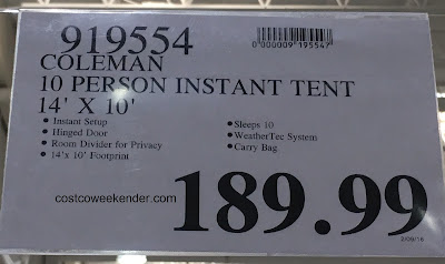 Deal for the Coleman Instant Cabin Tent at Costco