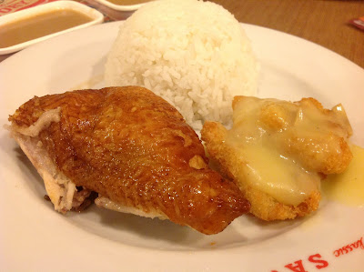 savory-chicken-with-crispy-fish-fillet