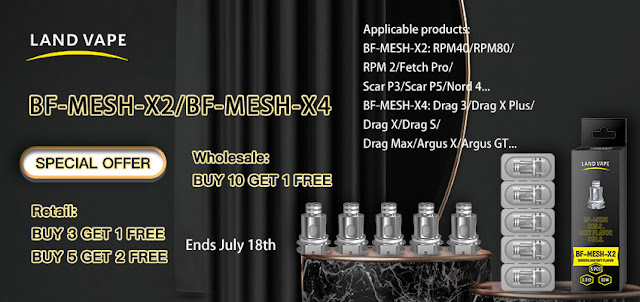 Save big on ordering Land Vape BF Mesh Coil now