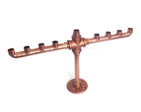 seventh anniversary copper menorah