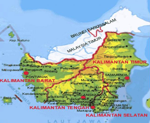 Kasela Spot Letak Geografis Kalimantan Selatan