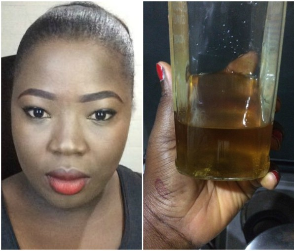 See What This Lady Found In Her Groundnut Oil (Photo)