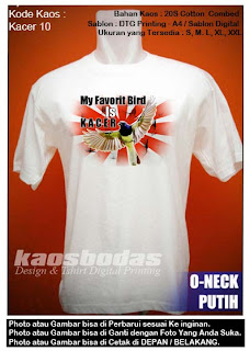 Kaos Kacer ( Kode 10 