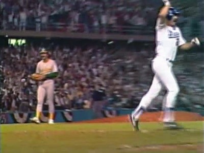 Eckersly walked off the mound 1988