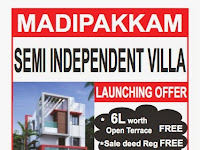 OYESTER HOMES: SEMI INDEPENDENT VILLA at MADIPAKKAM, CHENNAI