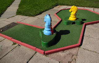 Crazy Golf course at Haigh Woodland Park in Wigan