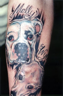 Design Tattoo  Dog  For Body 