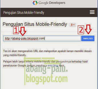 cara mengetahui web/blog yang mobile friendly