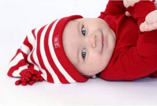 Christmas Xmas Baby in red