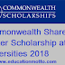 Commonwealth Shared Master Scholarship at UK Universities 2018