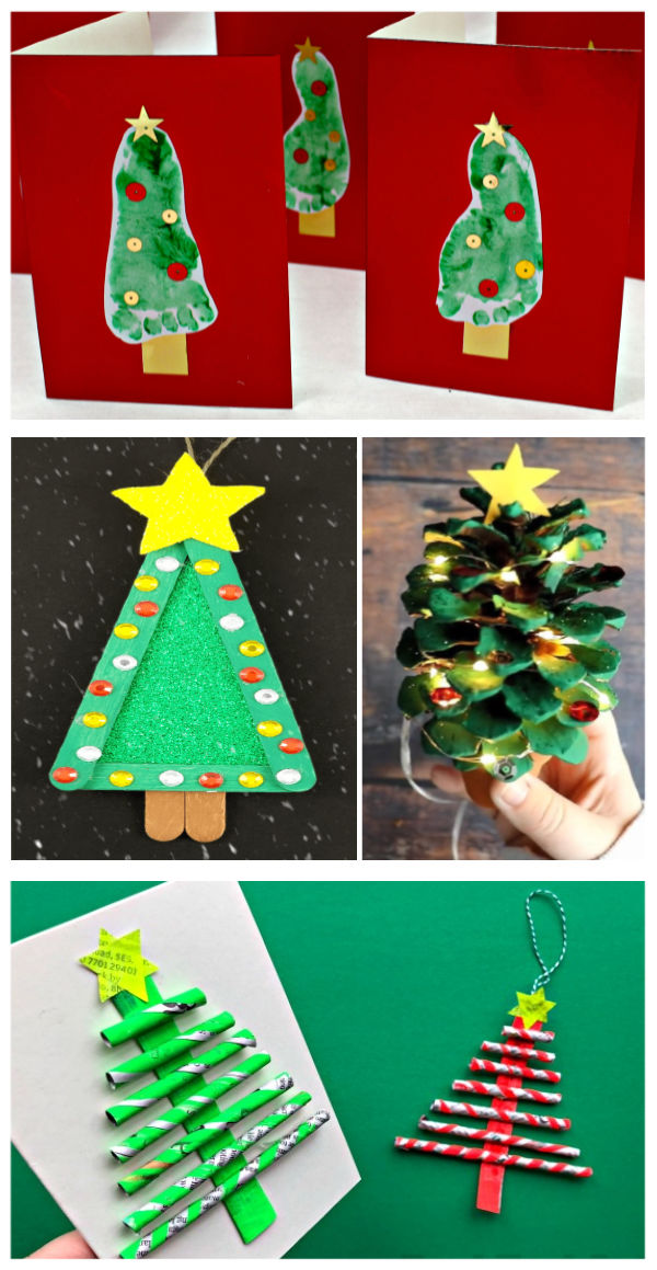 Christmas tree crafts and activities for kids.  Tons of ideas great for all ages! #christmastreeideas #christmascrafts #christmastree #christmastreecraftsforkids #christmastreeart #christmastreeactivitiesforpreschool #growingajeweledrose #activitiesforkids