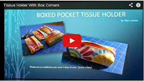 Boxed Corner Tissue Holder