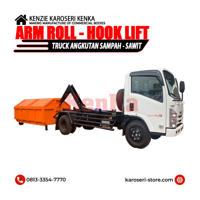 Pembuat Karoseri Arm Roll ISUZU