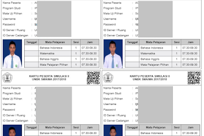 Cara Mencetak Kartu Akseptor Unbk Disertai Foto
