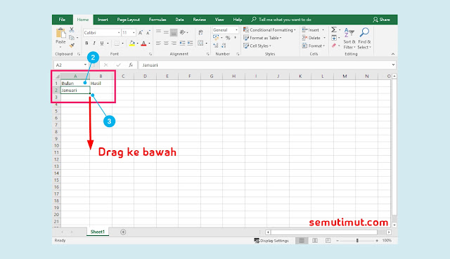 cara membuat diagram batang di excel 2007