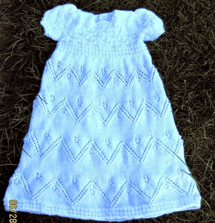 Snowflake Lace Christening Gown - Free Pattern
