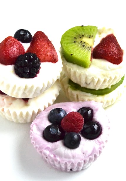Frozen Yogurt Fruit Cups