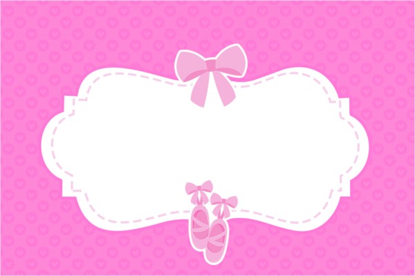 Ballet Themed Party, Free Printable Invitations, Labels or Cards.