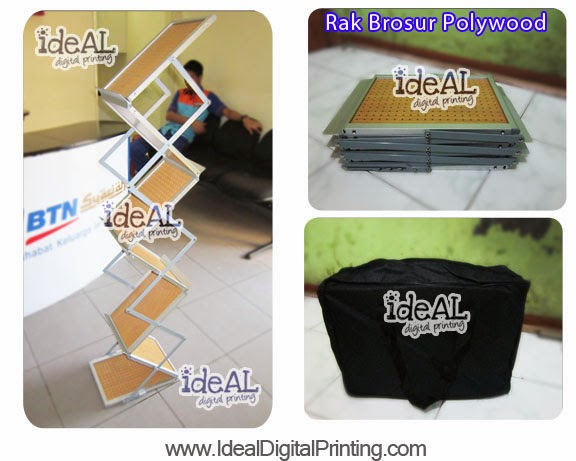 Ideal Digital Printing Jual Rak Brosur Polywood Kayu 