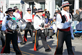 Banda de Música en el Desfile de Acción de Gracias de Plymouth