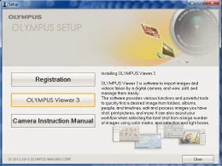 Olympus Viewer 3 Installation