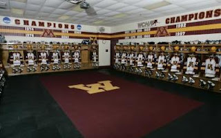 Inside the Gophers Hockey Locker Room before a game